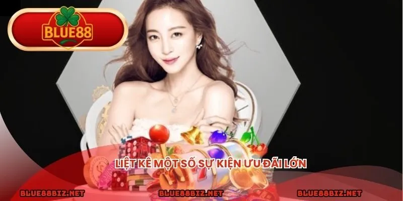 Liệt kê một số sự kiện ưu đãi lớn